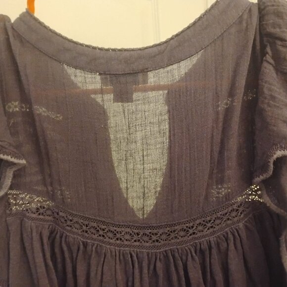Sundance Purple Embroidered Boho Top | Women’s Size Large - Picture 10 of 15